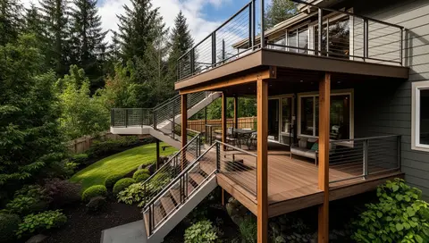 Elevated deck construction near Eagle Point OR – RP Construction Management