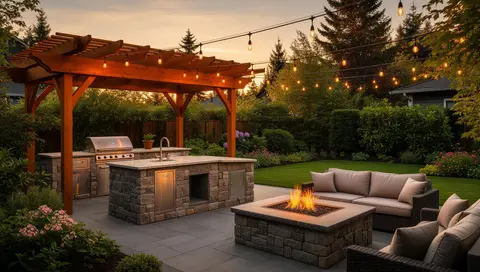 Outdoor living space in Medford OR – RP Construction Management